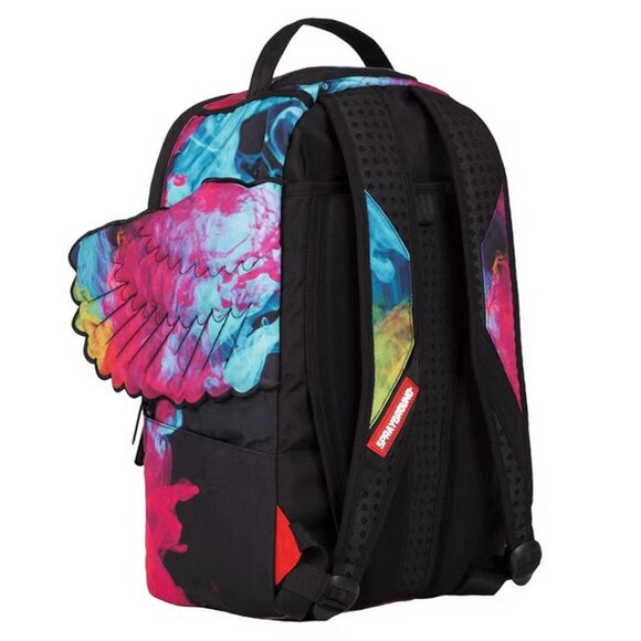 Genuine SPRAYGROUND Backpack DLX Tripppy Wings Psychedelic smoke rarest colorway - Picture 8 of 13